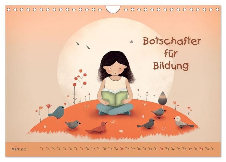 Produktbild: Friedensboten - Stimmen der Hoffnung (Wandkalender 2026 DIN A4 quer), CALVENDO Monatskalender
