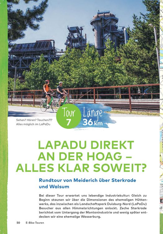 Produktbild: BVA Die 30 sch&ouml;nsten E-Bike Touren im Ruhrgebiet - &Uuml;ber Flussradwege und Alte Bahntrassen mit Knotenpunkten