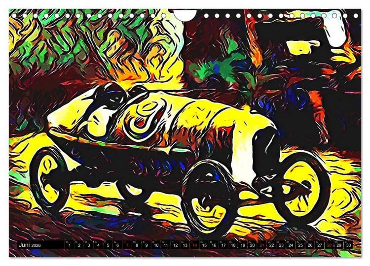 Produktbild: Automobil Voiture Car (Wandkalender 2026 DIN A4 quer), CALVENDO Monatskalender