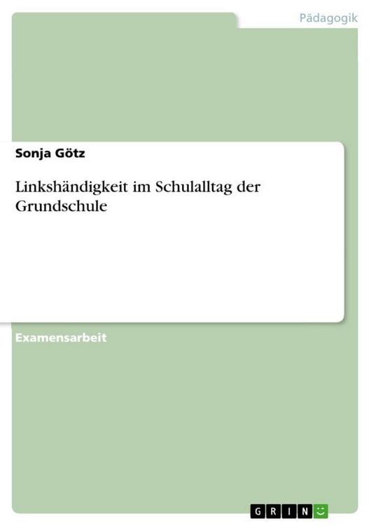 Produktbild: Linksh&auml;ndigkeit im Schulalltag der Grundschule