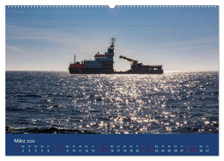 Produktbild: Schiffe - Begegnungen auf Nord- und Ostsee (hochwertiger Premium Wandkalender 2026 DIN A2 quer), Kunstdruck in Hochglanz
