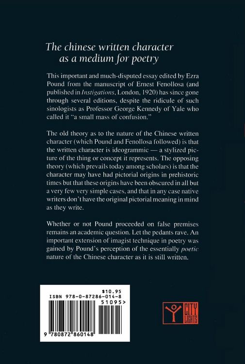 Produktbild: The Chinese Written Character as a Medium for Poetry