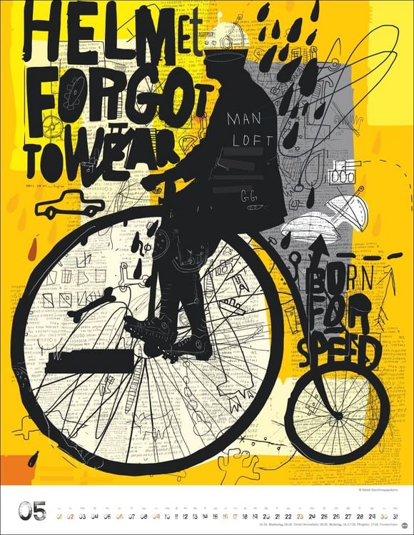 Produktbild: Bike Art Posterkalender 2027