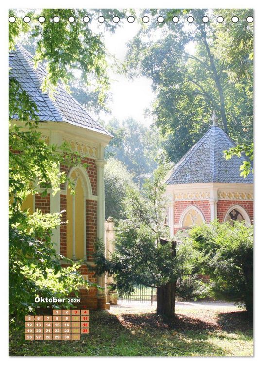 Produktbild: W&ouml;rlitzer Park und Luisium - Eine romantische Reise (Tischkalender 2026 DIN A5 hoch), CALVENDO Monatskalender