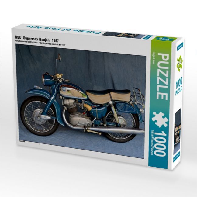 Produktbild: CALVENDO Puzzle NSU Supermax Baujahr 1957 1000 Teile Puzzle quer | 1000 Teile Lege-Gr&ouml;&szlig;e 64 &times; 48 cm Foto-Puzzle f&uuml;r gl&uuml;ckliche Stunden