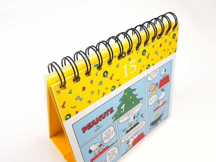 Produktbild: Snoopys Adventskalender. 24 Postkarten f&uuml;r die Weihnachtszeit (Advents-Postkartenaufsteller)