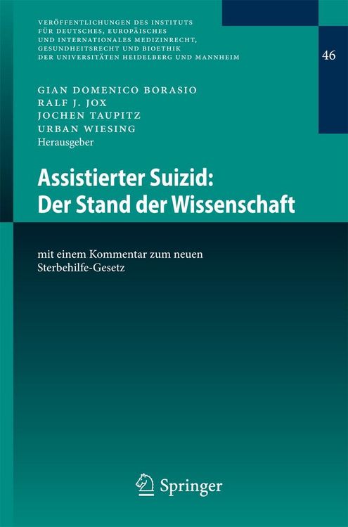 Produktbild: Assistierter Suizid: Der Stand der Wissenschaft