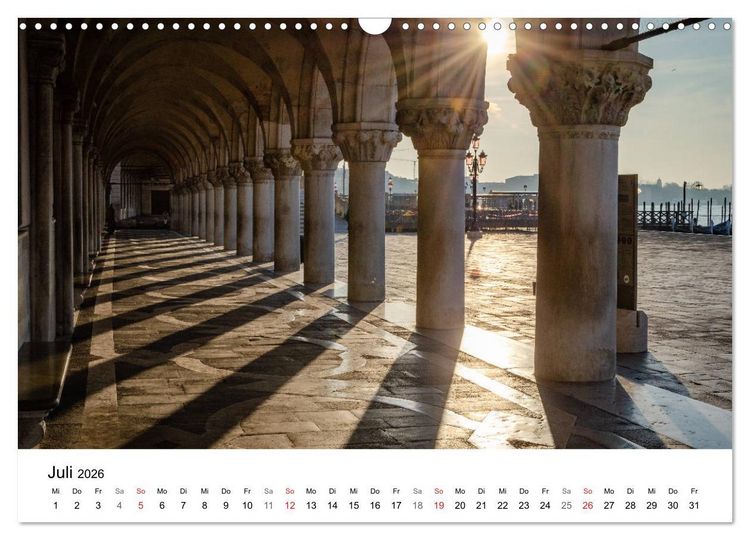 Produktbild: Venedig - Die sch&ouml;nsten Orte (Wandkalender 2026 DIN A3 quer), CALVENDO Monatskalender