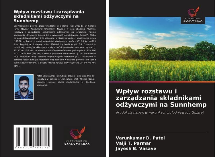 Produktbild: Wp&iquest;yw rozstawu i zarz&iquest;dzania sk&iquest;adnikami od&iquest;ywczymi na Sunnhemp