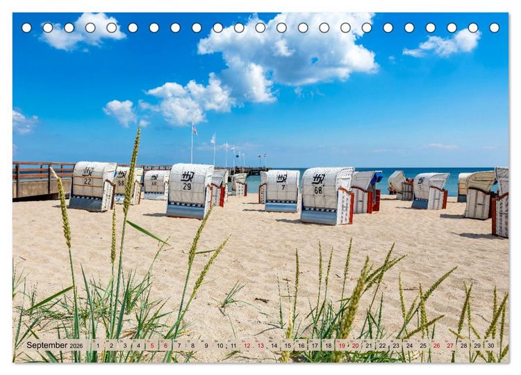 Produktbild: Ostseeb&auml;der an der L&uuml;becker Bucht (Tischkalender 2026 DIN A5 quer), CALVENDO Monatskalender