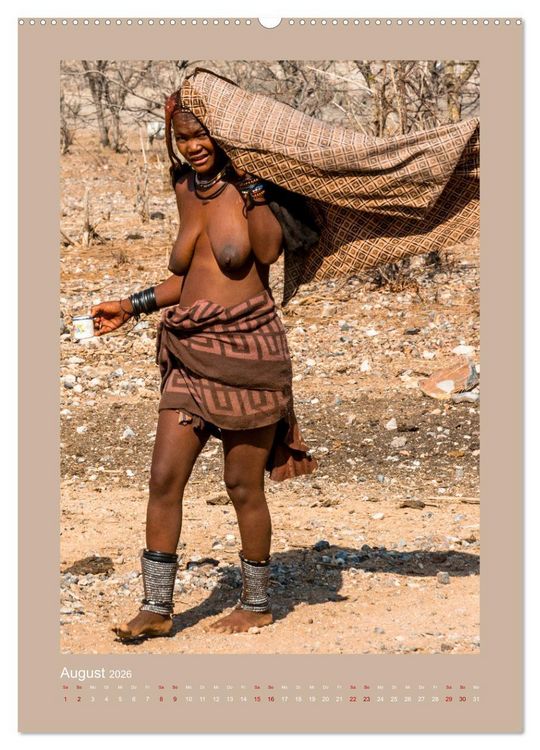Produktbild: Besuch bei den Himbas - Namibia (hochwertiger Premium Wandkalender 2026 DIN A2 hoch), Kunstdruck in Hochglanz