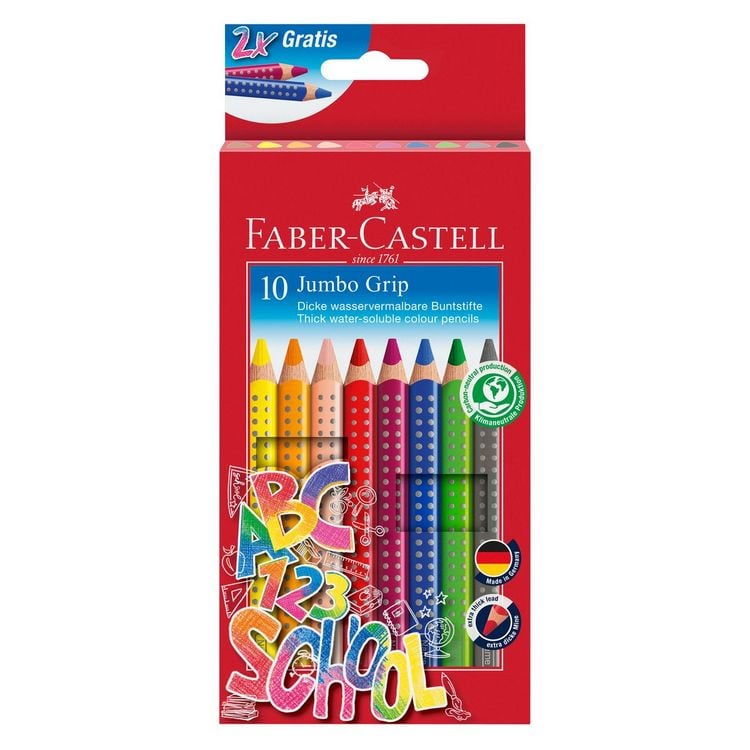 Produktbild: Faber-Castell Buntstifte Jumbo Grip, 10er Set