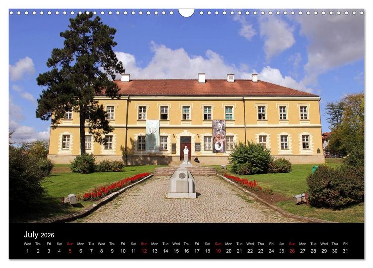 Produktbild: Monuments of Serbia 2026 (Wall Calendar 2026 DIN A3 landscape), CALVENDO 12 Month Wall Calendar