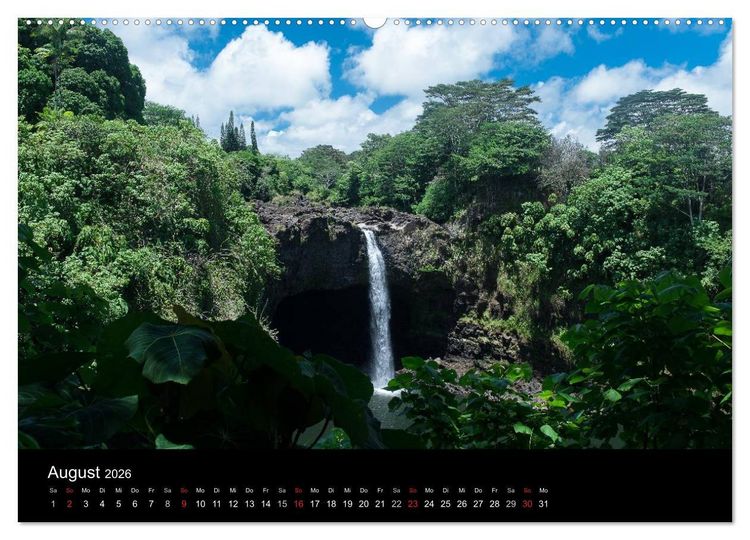 Produktbild: Hawaiianische Tr&auml;ume Big Island (Wandkalender 2026 DIN A2 quer), CALVENDO Monatskalender