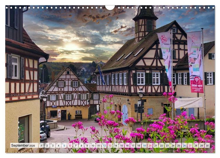 Produktbild: Rund um T&uuml;bingen und Sch&ouml;nbuch (Wandkalender 2026 DIN A3 quer), CALVENDO Monatskalender