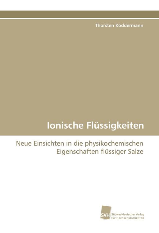 Produktbild: Ionische Fl&uuml;ssigkeiten