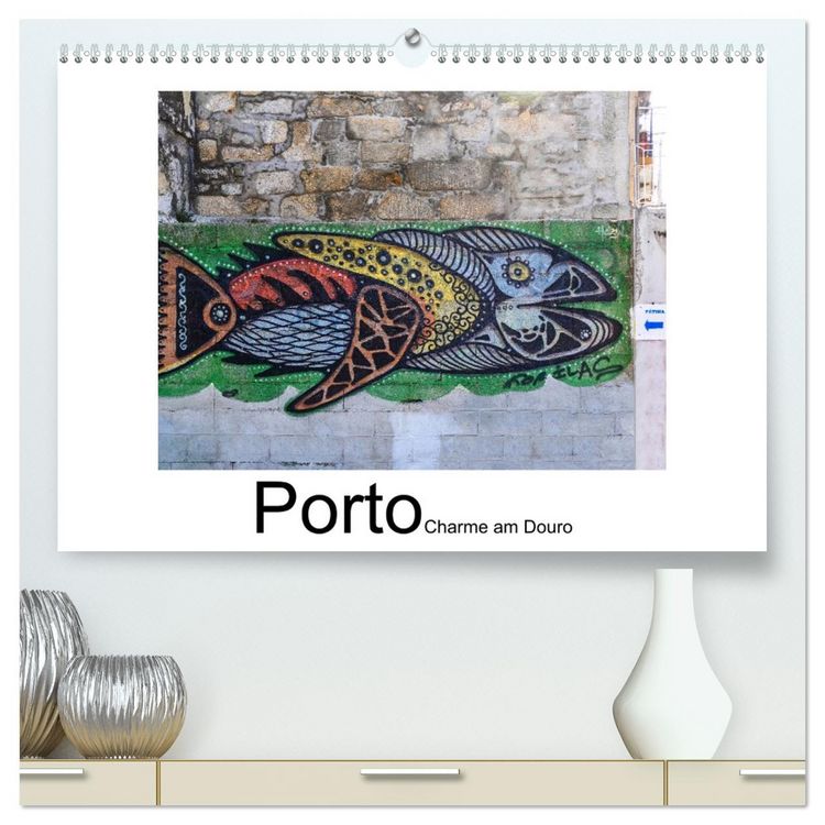 Produktbild: Porto - Charme am Douro (hochwertiger Premium Wandkalender 2026 DIN A2 quer), Kunstdruck in Hochglanz