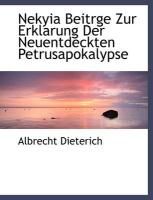 Produktbild: Nekyia Beitrge Zur Erklarung Der Neuentdeckten Petrusapokalypse