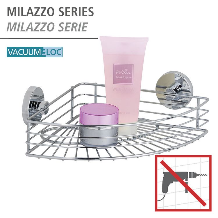 Produktbild: Vacuum-Loc&reg; Eckablage Mod. Bari, Befestigen ohne bohren
