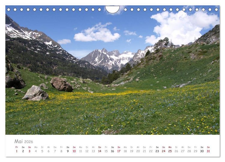 Produktbild: Traumlandschaften Spaniens - Pyren&auml;en 2026 (Wandkalender 2026 DIN A4 quer), CALVENDO Monatskalender