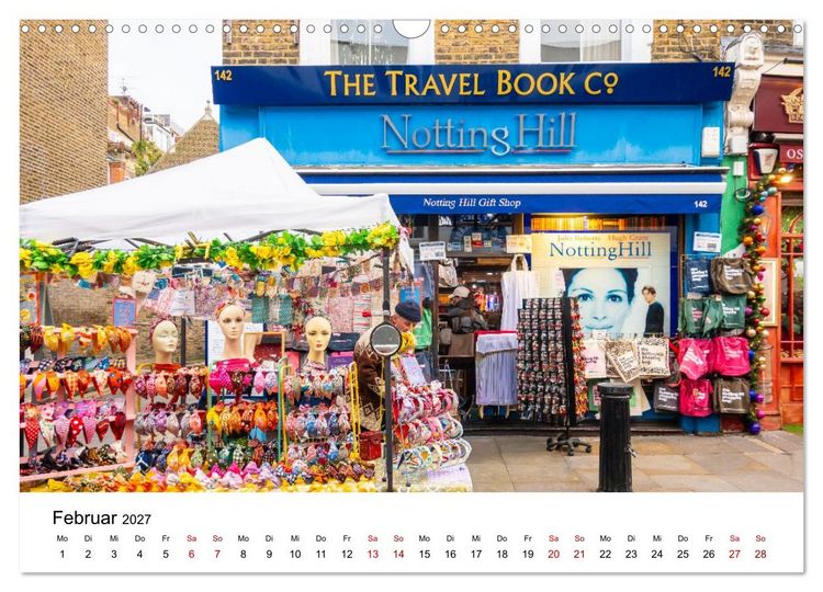 Produktbild: London, bunt und sch&ouml;n! (Wandkalender 2027 DIN A3 quer), CALVENDO Monatskalender