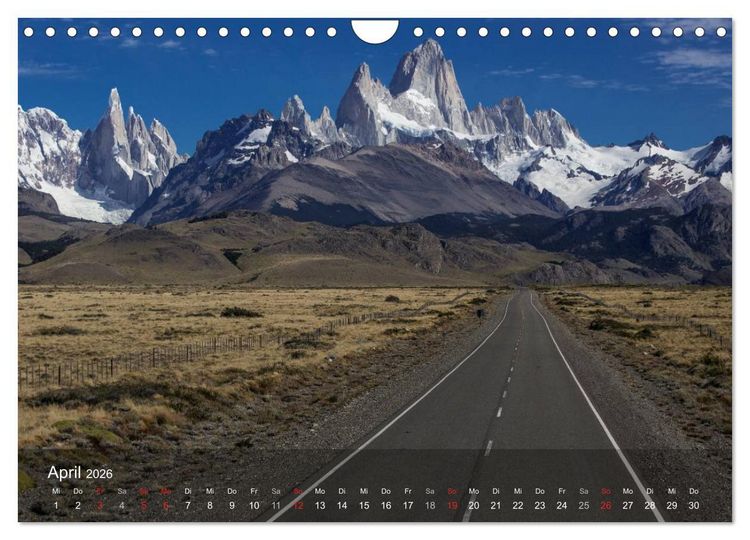 Produktbild: Majest&auml;tische Bergwelten Cerro Torre & Fitzroy Patagonien (Wandkalender 2026 DIN A4 quer), CALVENDO Monatskalender