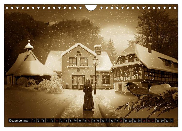 Produktbild: Nostalgie in Sepia (Wandkalender 2026 DIN A4 quer), CALVENDO Monatskalender