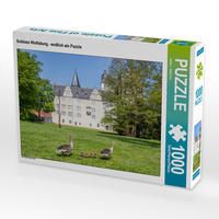 Produktbild: CALVENDO Puzzle Schloss Wolfsburg - endlich als Puzzle. | 1000 Teile Lege-Gr&ouml;&szlig;e 64x48cm Foto-Puzzle f&uuml;r gl&uuml;ckliche Stunden