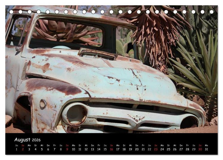 Produktbild: Faszination Namibia - Oldtimer mal anders (Tischkalender 2026 DIN A5 quer), CALVENDO Monatskalender