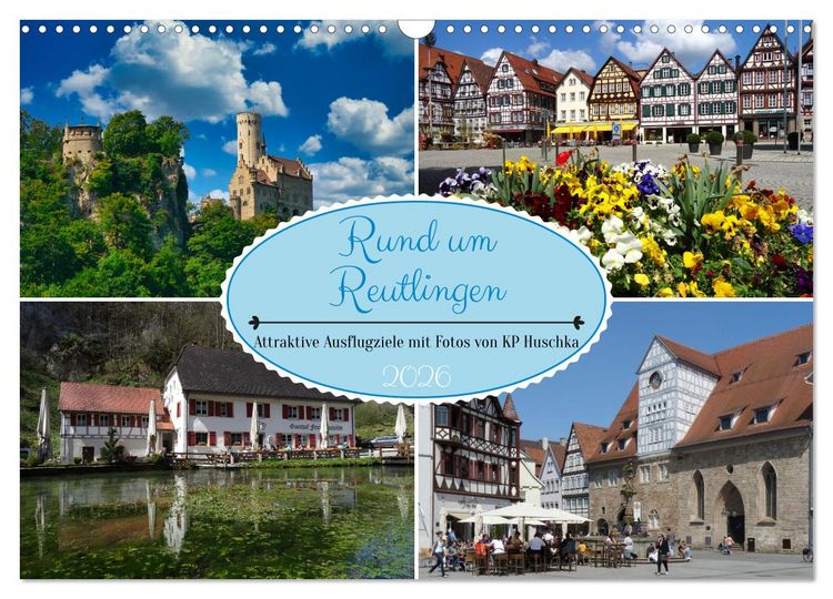 Produktbild: Rund um Reutlingen (Wandkalender 2026 DIN A3 quer), CALVENDO Monatskalender
