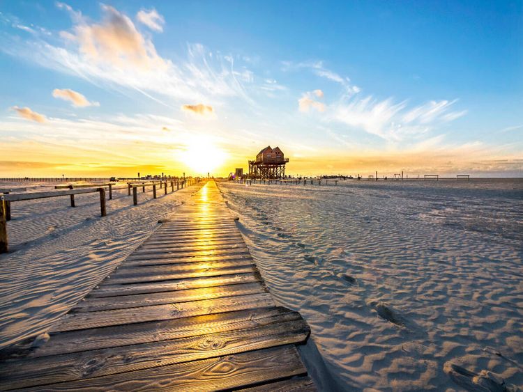 Produktbild: CALVENDO Puzzle Der Strand von St. Peter-Ording | 1000 Teile Lege-Gr&ouml;&szlig;e 64x48cm Foto-Puzzle f&uuml;r gl&uuml;ckliche Stunden