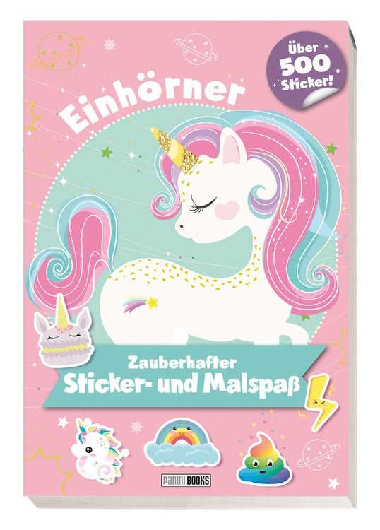 Produktbild: Einh&ouml;rner: Zauberhafter Sticker- und Malspa&szlig;