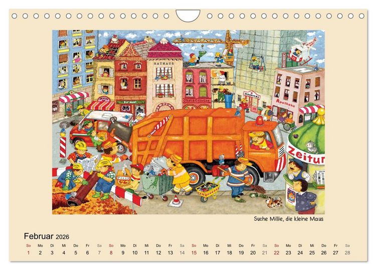 Produktbild: Wimmelbilder (Wandkalender 2026 DIN A4 quer), CALVENDO Monatskalender