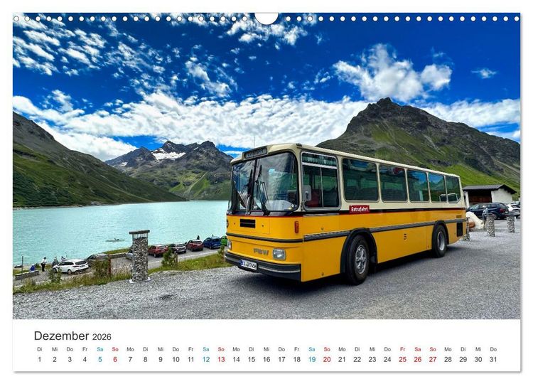 Produktbild: Omnibusse im Fokus (Wandkalender 2026 DIN A3 quer), CALVENDO Monatskalender