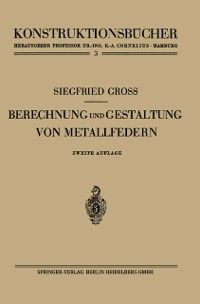 Produktbild: Berechnung und Gestaltung von Metallfedern