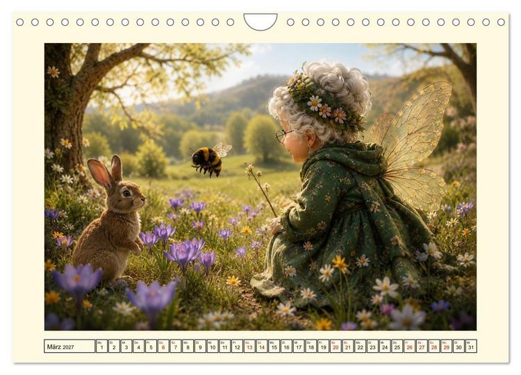 Produktbild: Zauberhafte Fee im Ruhestand (Wandkalender 2027 DIN A4 quer), CALVENDO Monatskalender