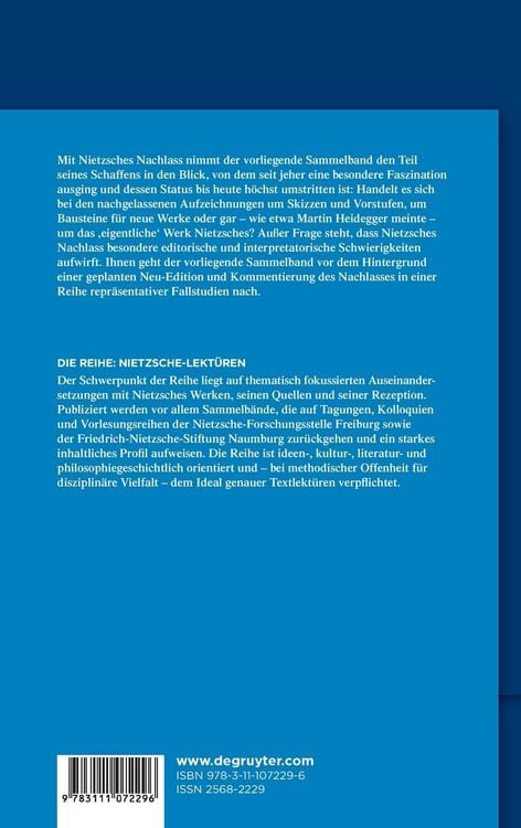 Produktbild: Nietzsches Nachlass