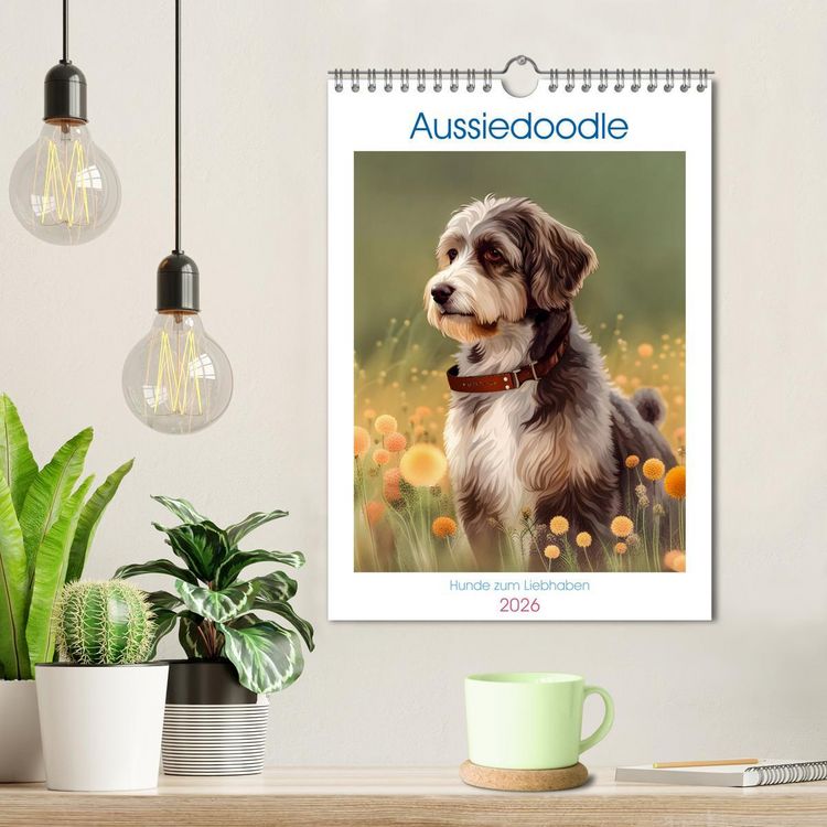 Produktbild: Aussiedoodle - Hunde zum Liebhaben (Wandkalender 2026 DIN A4 hoch), CALVENDO Monatskalender