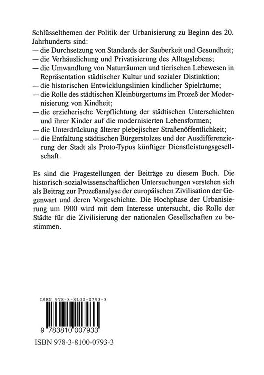 Produktbild: Stadtgesellschaft und Kindheit im Proze&szlig; der Zivilisation