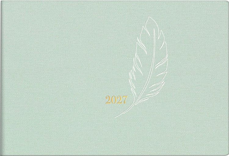 Produktbild: rido/id&eacute; 7017515027 Taschenkalender Mod. Septimus 2027 "Feather" A6 quer, Textil