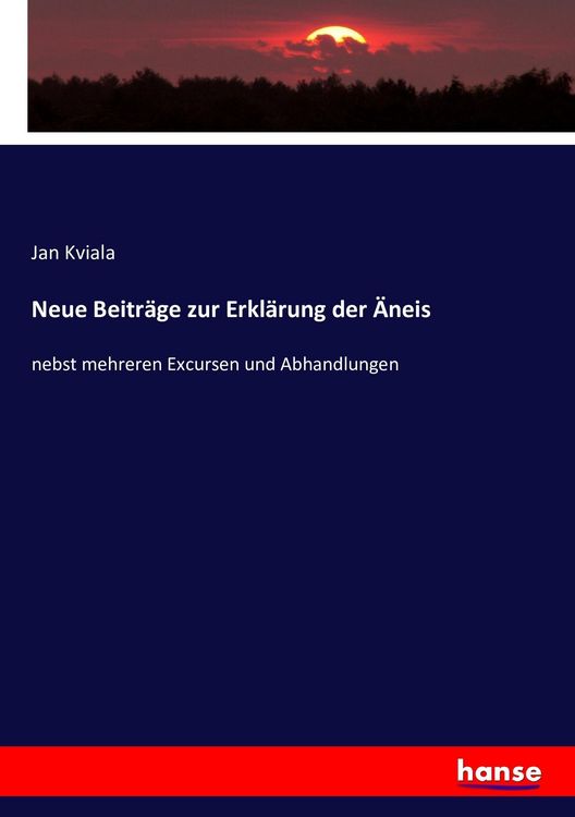 Produktbild: Neue Beitr&auml;ge zur Erkl&auml;rung der &Auml;neis