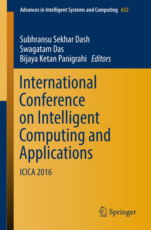 Produktbild: International Conference on Intelligent Computing and Applications