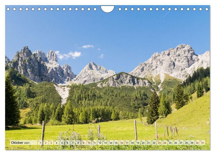 Produktbild: Dachstein und Schladminger Tauern (Wandkalender 2027 DIN A4 quer), CALVENDO Monatskalender