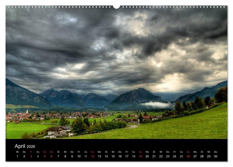 Produktbild: Im Allg&auml;u bei Oberstdorf (Wandkalender 2026 DIN A2 quer), CALVENDO Monatskalender