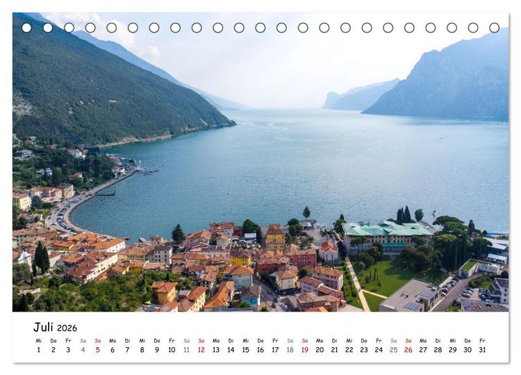 Produktbild: Nago-Torbole, der sch&ouml;ne Norden vom Gardasee (Tischkalender 2026 DIN A5 quer), CALVENDO Monatskalender