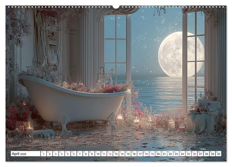 Produktbild: Zwischen Schaum und Stille (hochwertiger Premium Wandkalender 2026 DIN A2 quer), Kunstdruck in Hochglanz