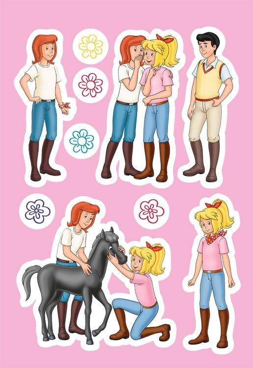 Produktbild: Bibi & Tina: Superstarker Sticker- und Malblock f&uuml;r Pferdefans