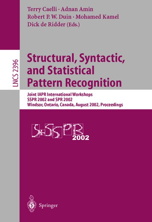 Produktbild: Structural, Syntactic, and Statistical Pattern Recognition