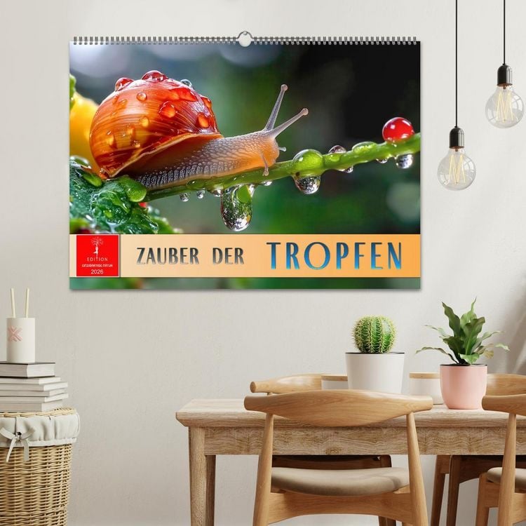 Produktbild: Zauber der Tropfen (Wandkalender 2026 DIN A2 quer), CALVENDO Monatskalender