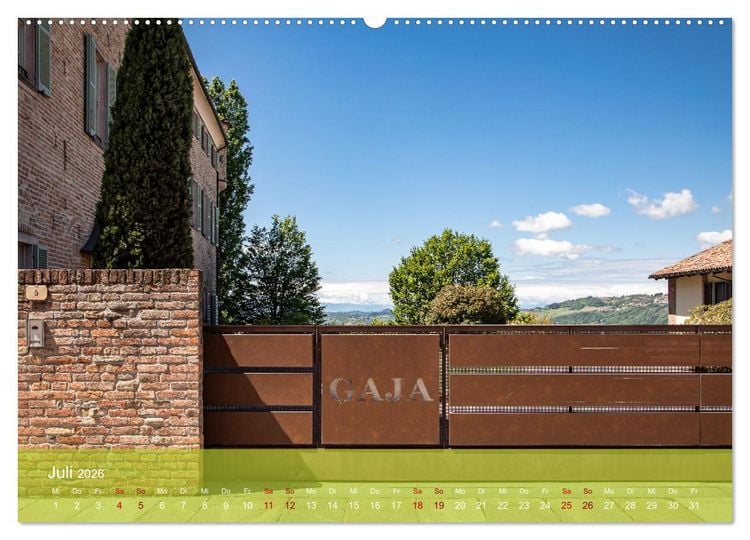 Produktbild: Barolo und Barbaresco (Wandkalender 2026 DIN A2 quer), CALVENDO Monatskalender